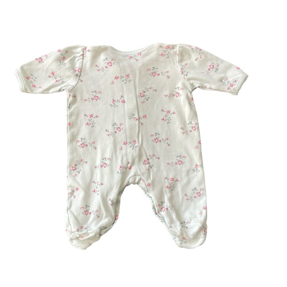 #010D, Little Me long sleeve snapped footie - Picture 2 of 3